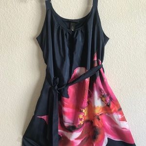 Lane Bryant knee length dress. Navy blue